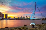 Erasmusbrug tijdens zonsondergang van Prachtig Rotterdam thumbnail