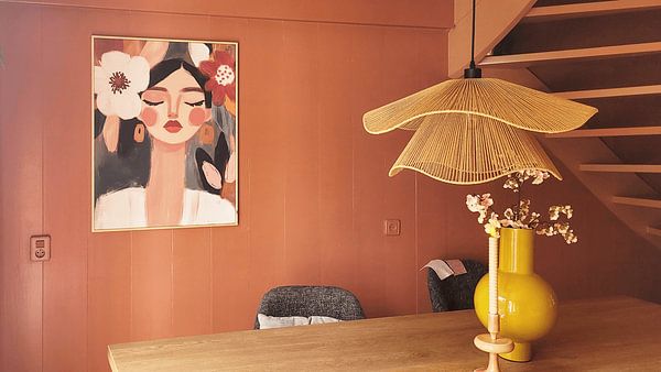 Customer photo: Portrait, modern illustration by Carla Van Iersel, on ArtFrame
