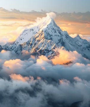 Aangetaste Alpen: Magisch moment van fernlichtsicht