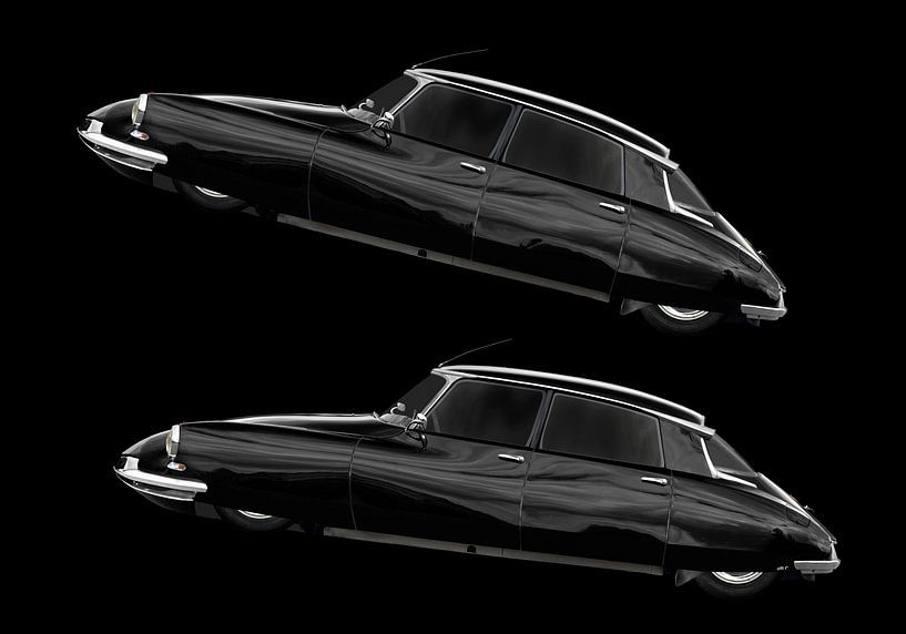 Citroën DS zwart dubbel vliegend van aRi F. Huber