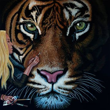Julie Rhodes Tiger-Gemälde