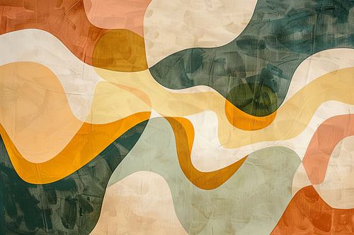 Earth colours and structure - Modern painting