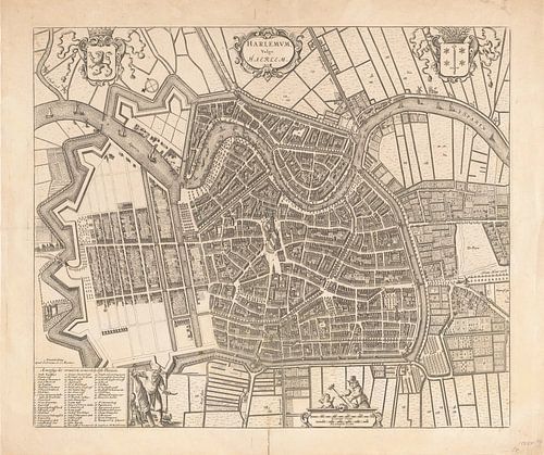 Karte von Haarlem von 1771