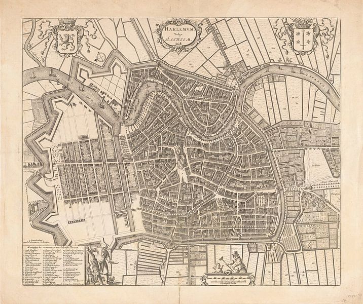 Plattegrond van Haarlem uit 1771 van Historisch Haarlem