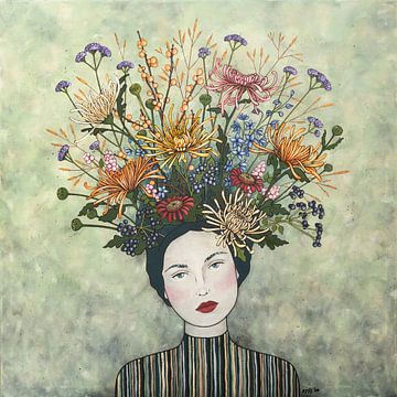 Flowers on my mind (nr.2020-06) by Kris Stuurop
