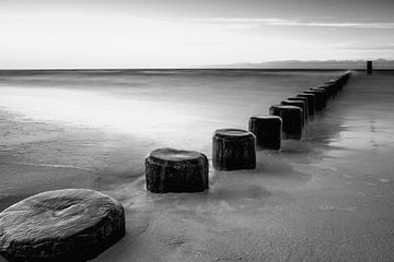 Groynes on the beach