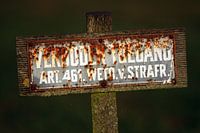 Verboden toegang sign