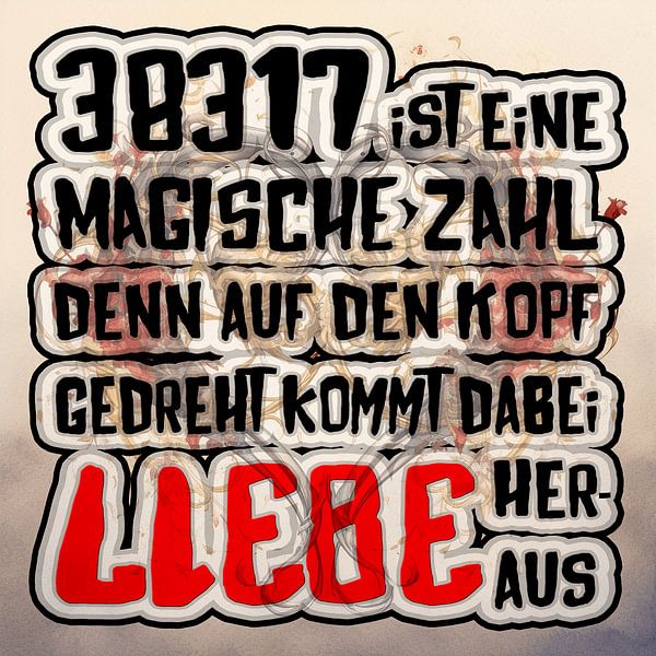 38317 - Die Magie der Liebe: Quadratischer Leinwanddruck | Adler &amp; Co. von ADLER & Co / Caj Kessler