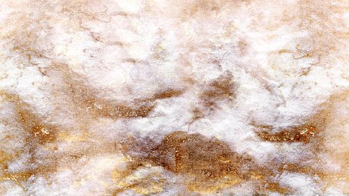 Scandinavische abstractie met goud