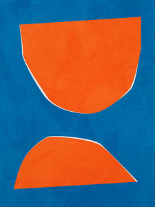 Abstrakte organische geometrische moderne farbenfrohe Kunst
