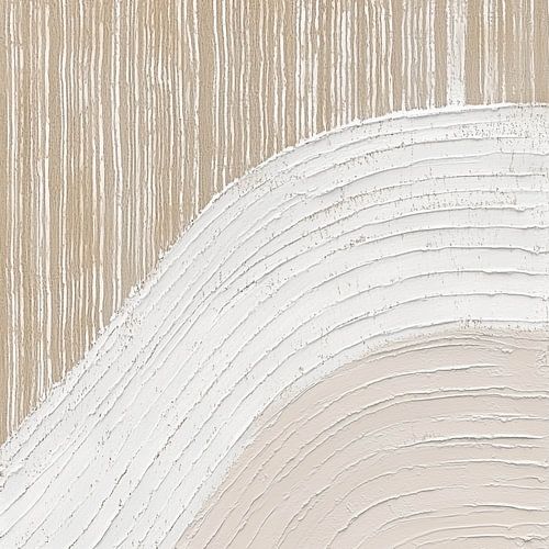 Des couches ondulées et des lignes verticales dans des tons de terre doux