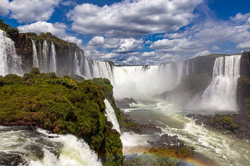 The Iguazu Falls between Argentina and Brazil