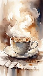 hot coffee by nayyara art