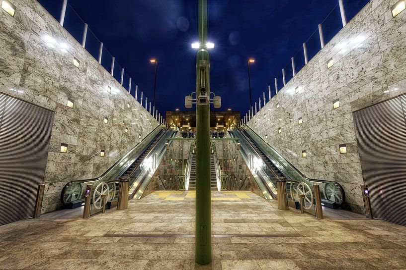 Blijdorp subway station, Rotterdam by Tilly Meijer