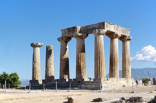 The temple of Apollo in Corinth