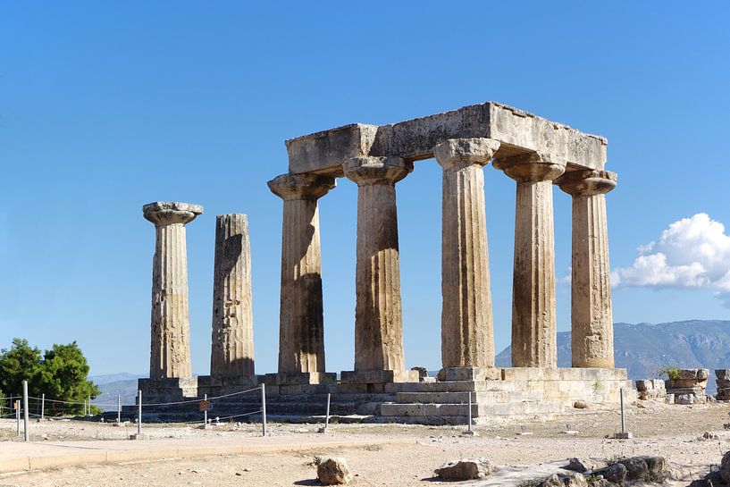 The temple of Apollo in Corinth by Berthold Werner