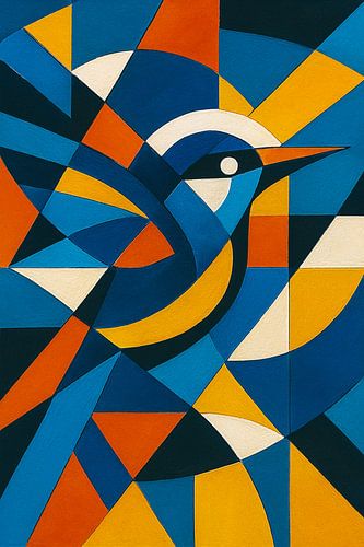 Vliegende vogel schilderij.