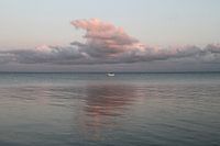 Bootje op het IJsselmeer