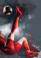 Football player sport watercolor #football