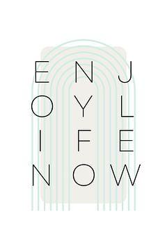 Enjoy life now - turquoise by Melanie Viola