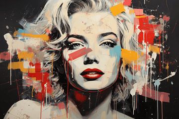Marilyn Monroe pop art sur Studio Allee