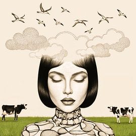 In the moon by Ellen Novara-da Lima