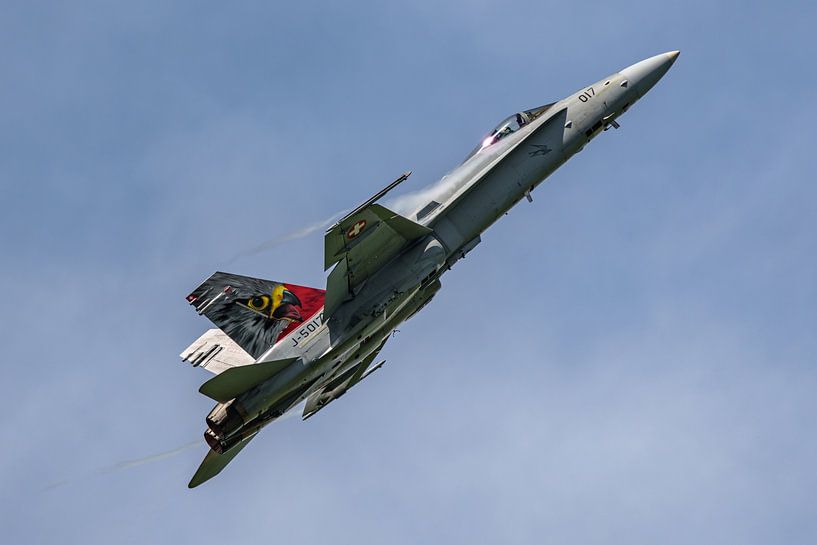 F/A-18 Swiss Hornet Solo Display Team. von Jaap van den Berg