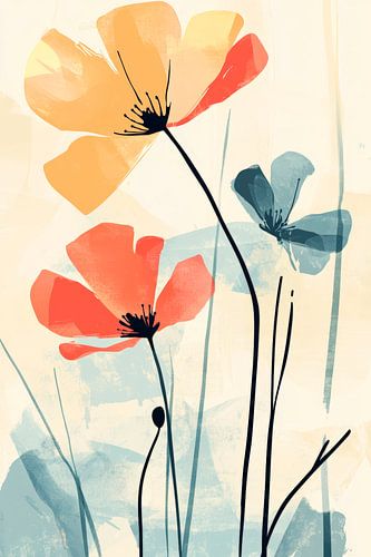 Bloemenpracht in aquarel - delicatesse