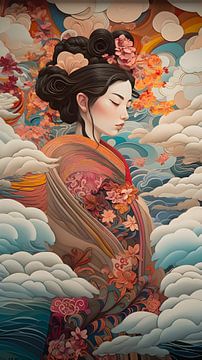 Geisha in heaven by Felix Wiesner
