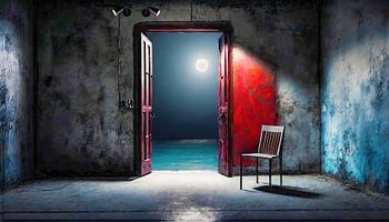 Blick auf das Meer bei Nacht-01