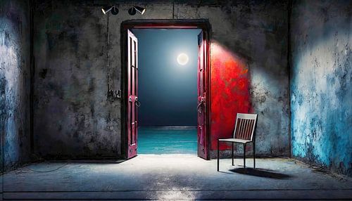 Blick auf das Meer bei Nacht-01