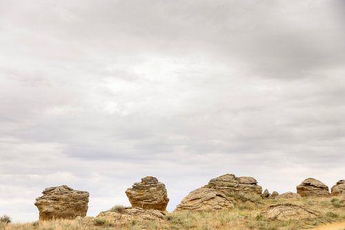 Natural stone area in Kazakhstan