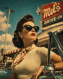 Golden Hour Retro Muse by Dodik Hariyono