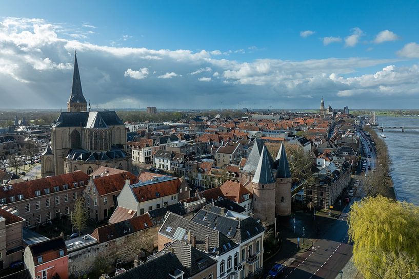 The beautiful Hanseatic city of Kampen from the air. by Evert Jan Kip