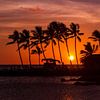 Zonsondergang Hawaii van Tessa Louwerens