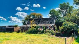 Kleiner Bauernhof mit Garten von Digital Art Nederland