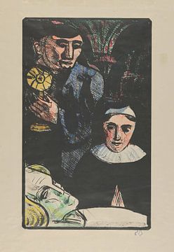 Emile Bernard - De oude vrouw van Berkeley (1892) van Peter Balan