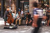 Street musicians in Barcelona