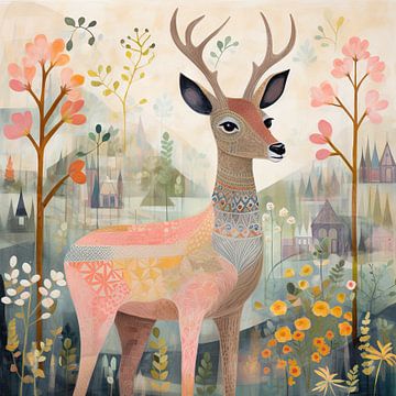 Graceful Deer by Wonderful Art