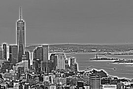 Skyline mit dem One World Trade Center in New York, USA