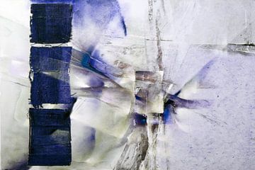 Abstrakte Komposition mit violett von Annette Schmucker