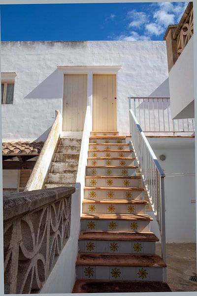 Beautiful tiled staircase in Mallorca by t.ART