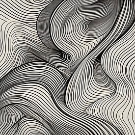Abstract wave motion swirls and wavy lines 7 by The Art Kroep