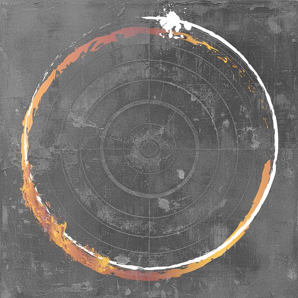 Wabi-Sabi series: ZEN minimalism in anthracite with gold by Studio Pieternel