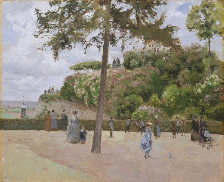 The Public Garden at Pontoise, Camille Pissarro by Masterful Masters