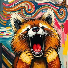 Red Panda - Expressionniste Cri Surréaliste sur MIROKKU