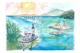 Corfu Greece mouse island Pontikonisi overlooking Ionian Sea by Markus Bleichner