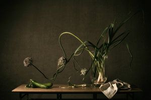 Still life in green by Monique van Velzen