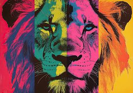 Lion poster art print