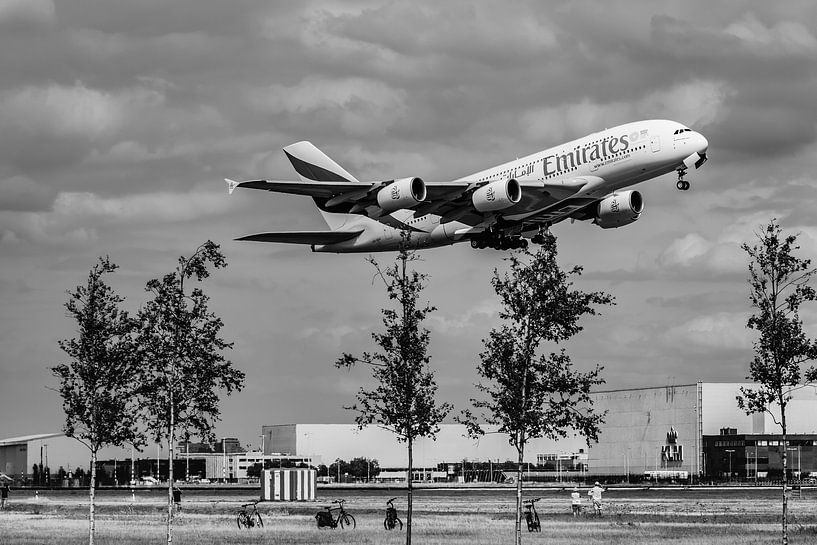 Take off A380 te Schiphol van Luchtvaart / Aviation